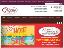 Tablet Screenshot of krasnefurniture.com